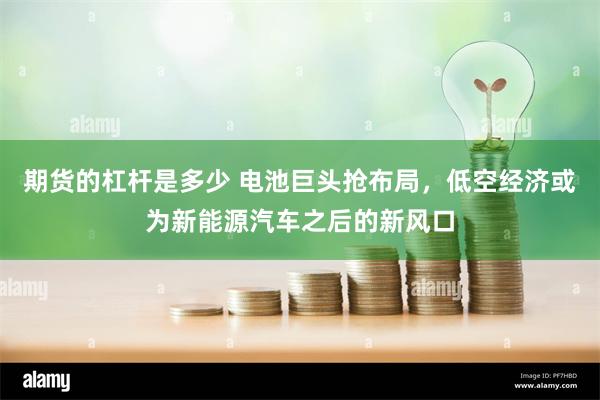 期货的杠杆是多少 电池巨头抢布局，低空经济或为新能源汽车之后的新风口