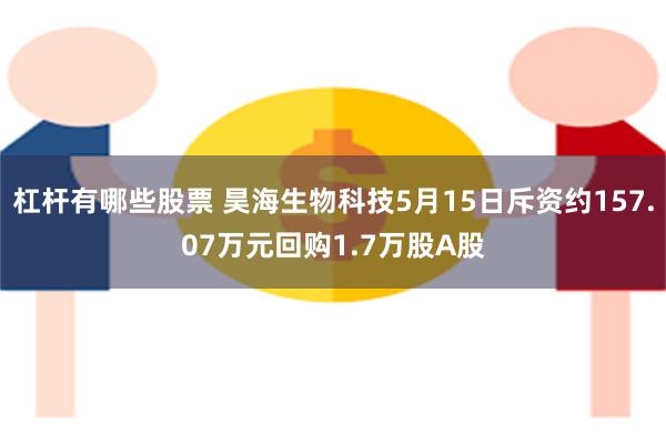 杠杆有哪些股票 昊海生物科技5月15日斥资约157.07万元回购1.7万股A股