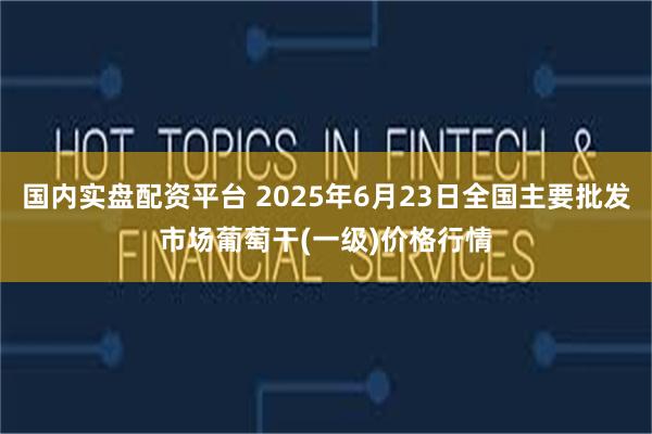 国内实盘配资平台 2025年6月23日全国主要批发市场葡萄干(一级)价格行情